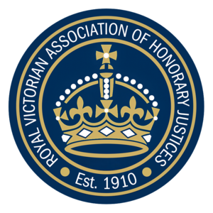 Royal Victorian Association of Honorary Justices logo